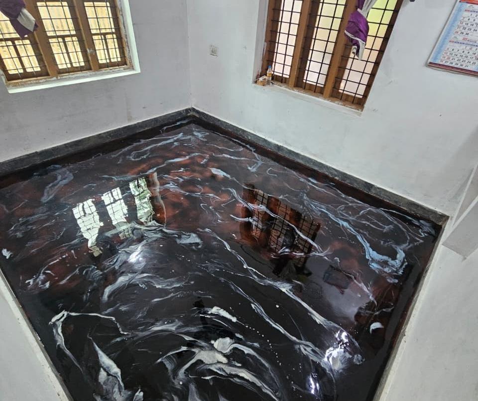 After - New epoxy flooring